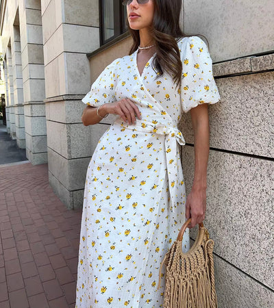 Wendy™ | Floral Wrap Dress