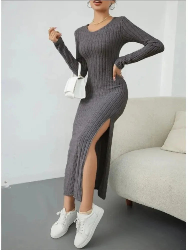Hollis™ | Long Sleeve Midi Dress