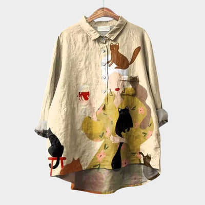 Elisabetta™ | Oversized Floral Shirt