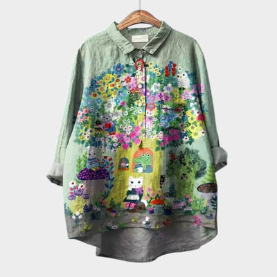 Elisabetta™ | Oversized Floral Shirt