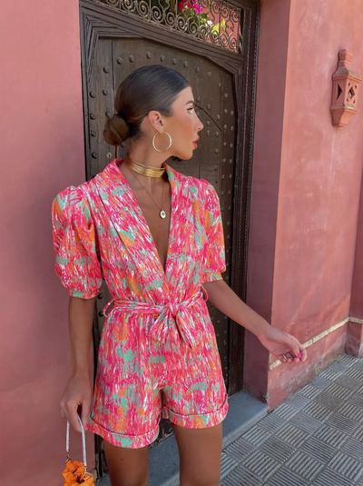 Ivy™ | Trendy V-Neck Jumpsuit