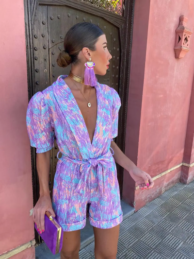 Ivy™ | Trendy V-Neck Jumpsuit