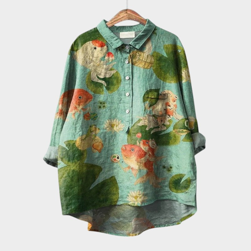 Violetta™ | Oversized Floral Shirt
