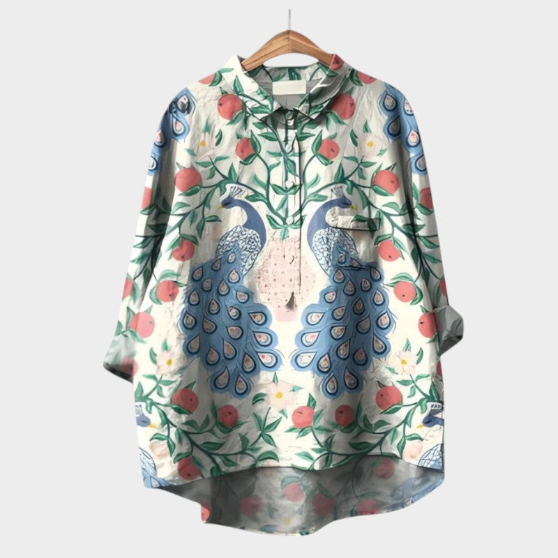 Violetta™ | Oversized Floral Shirt