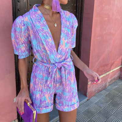 Ivy™ | Trendy V-Neck Jumpsuit