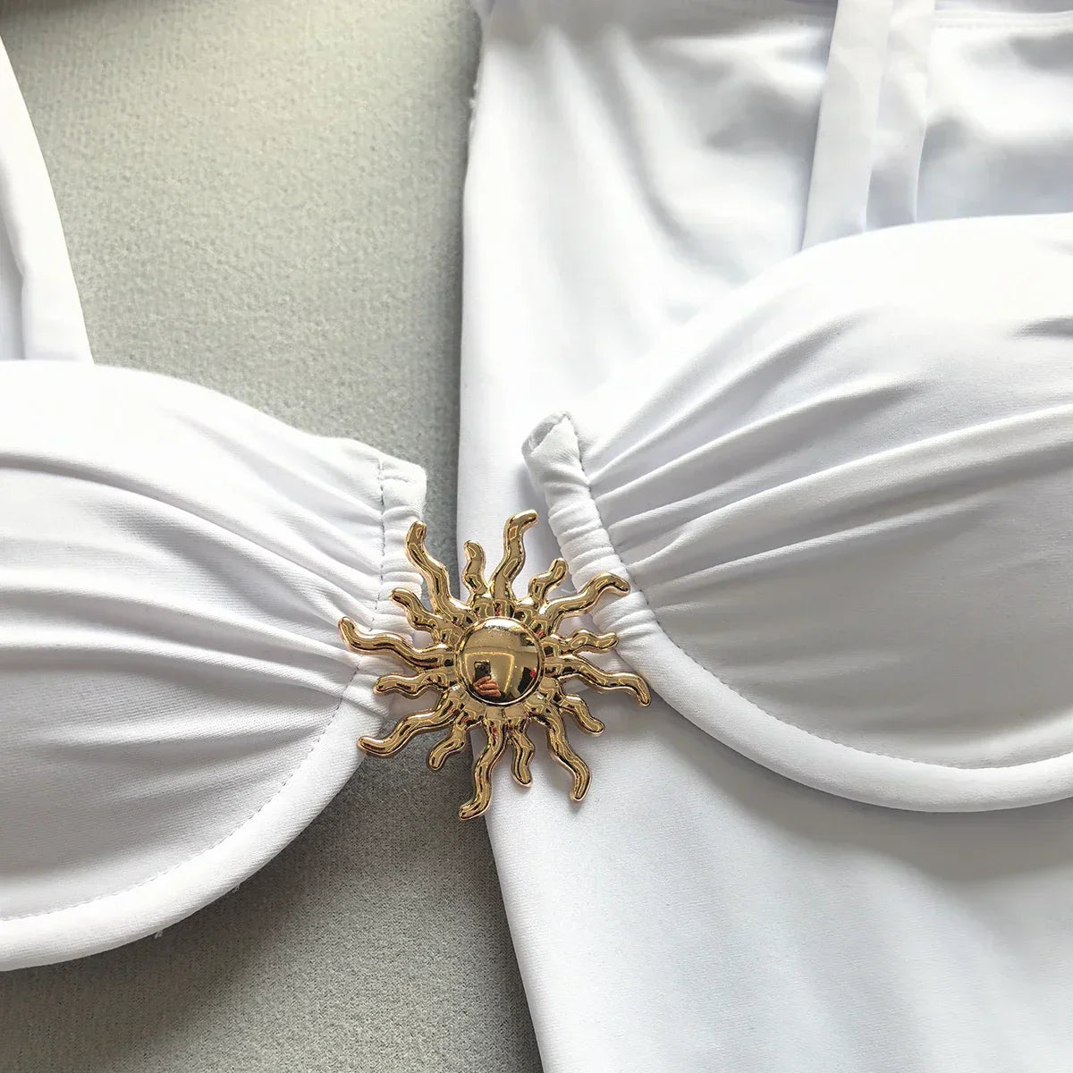 Blythe™ | White Bikini And Skirt Set