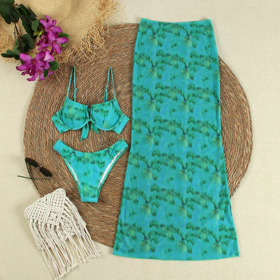 Solene™ | Tie-Dye Brazilian Bikini Set