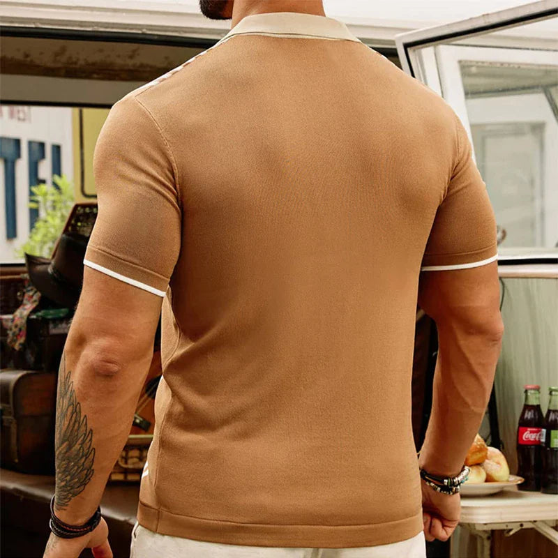 Axel™ | Vintage Knit Patchwork Shirt