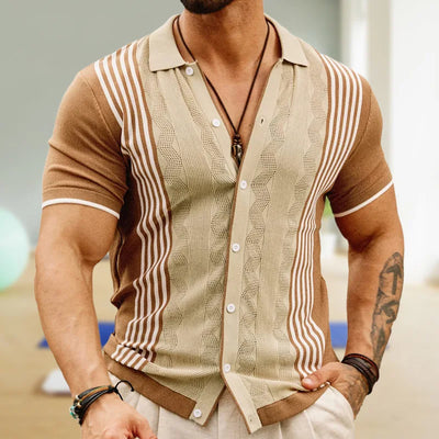 Axel™ | Vintage Knit Patchwork Shirt