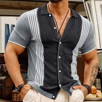 Axel™ | Vintage Knit Patchwork Shirt