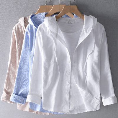 Filipa™ | Cotton Hood Blouse