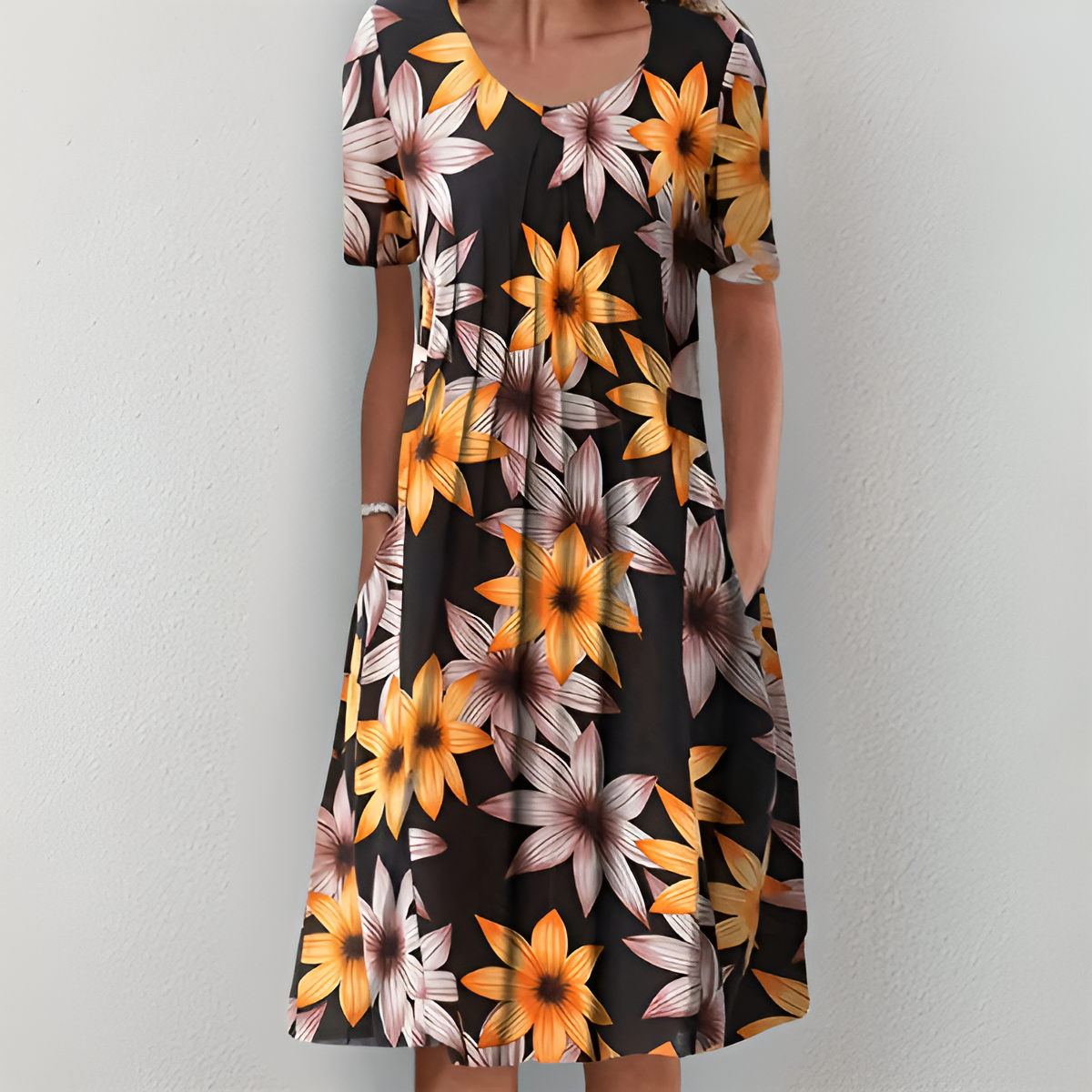 Heather™ | Classic Floral Dress