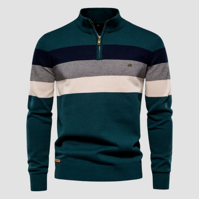 Mason™ | Striped Zip-Collar Jumper