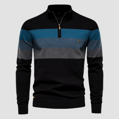 Mason™ | Striped Zip-Collar Jumper