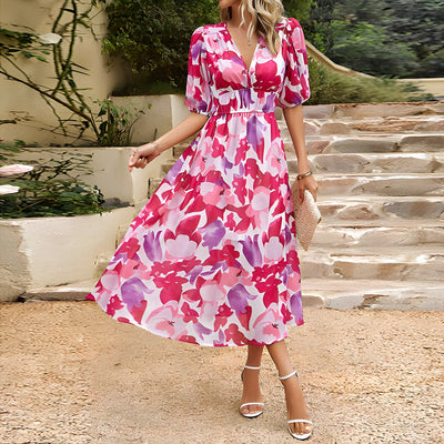 Sasha™ | Elegant V-Neck Dress