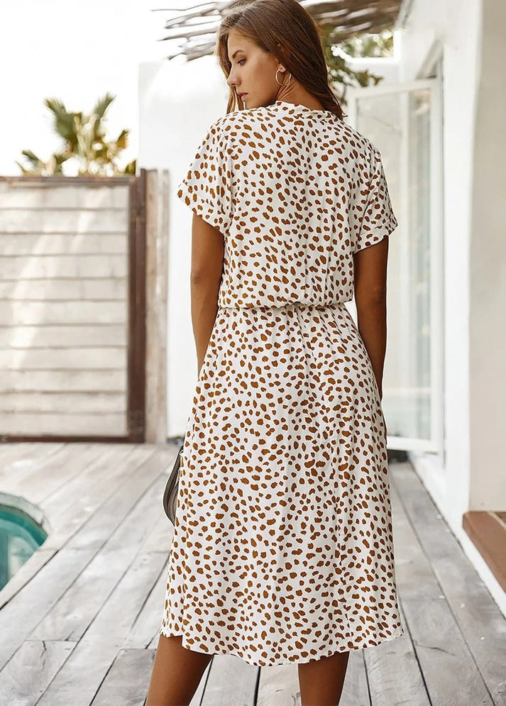 Ottilie™ | Printed V-Neck Dress