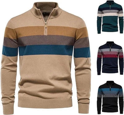 Mason™ | Striped Zip-Collar Jumper