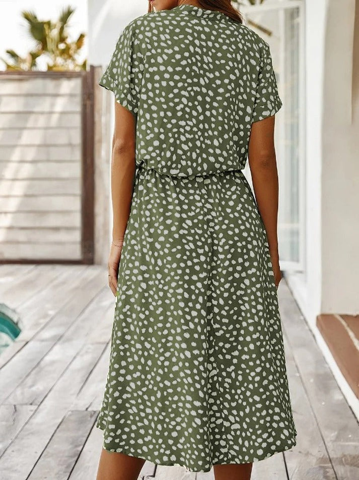 Ottilie™ | Printed V-Neck Dress