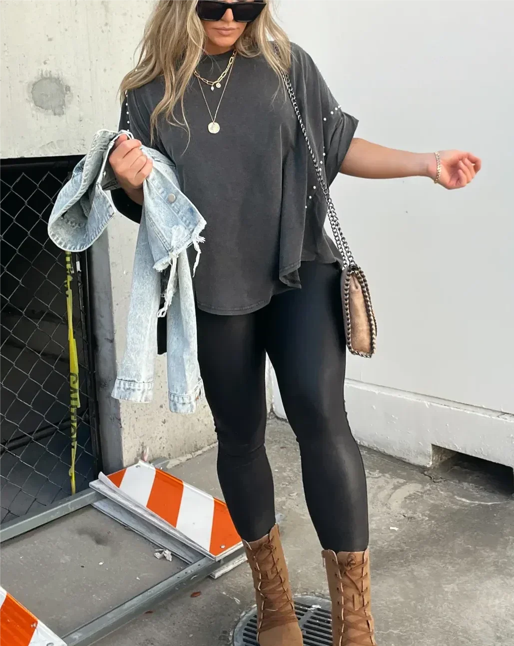 Bella™ | Oversized Studs T-Shirt