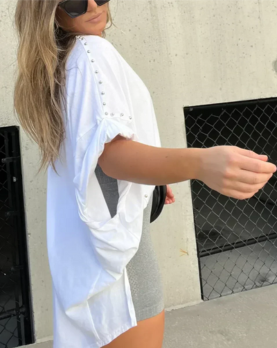 Bella™ | Oversized Studs T-Shirt
