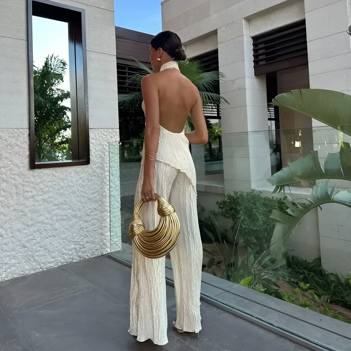 Nyra™ | Classy Backless Jumpsuit