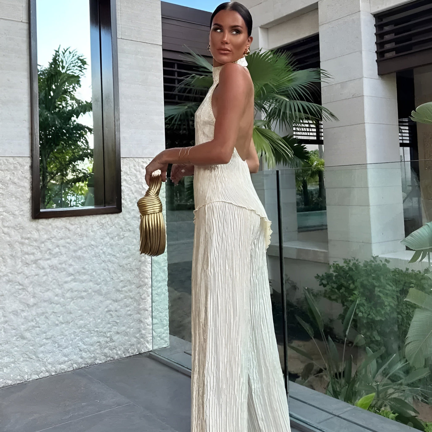 Nyra™ | Classy Backless Jumpsuit