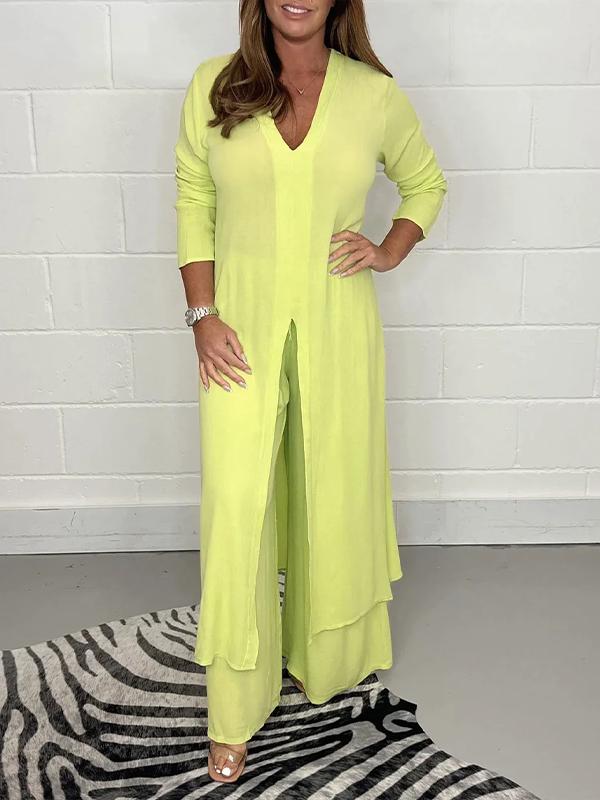 Tilly™ | Casual V-Neck Co-Ord