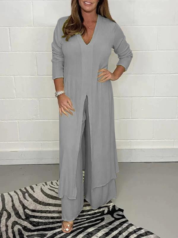 Tilly™ | Casual V-Neck Co-Ord