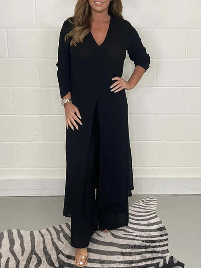 Tilly™ | Casual V-Neck Co-Ord