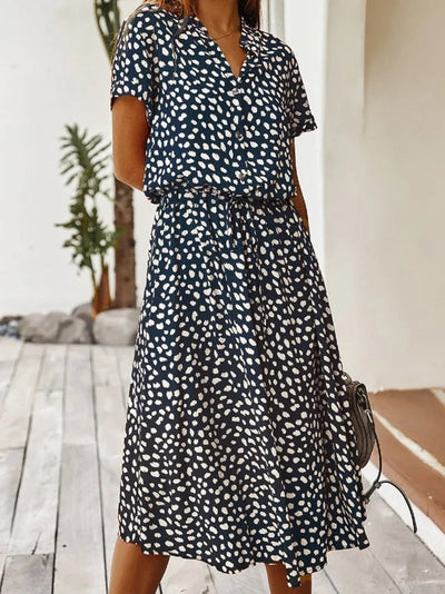 Ottilie™ | Printed V-Neck Dress