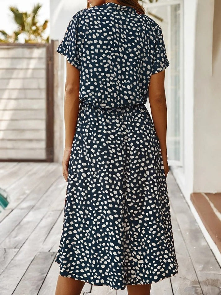 Ottilie™ | Printed V-Neck Dress