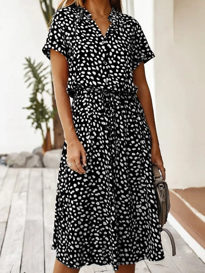 Ottilie™ | Printed V-Neck Dress
