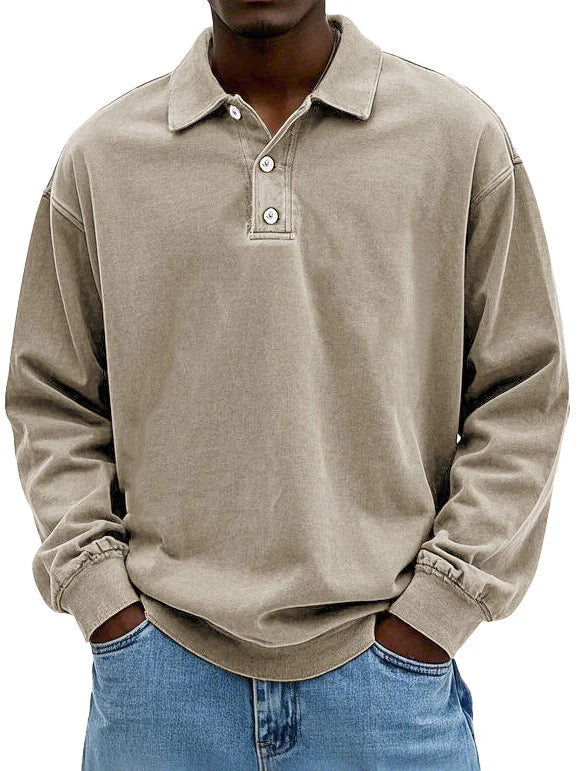 Edgar™ | Elegant Long Sleeve Polo