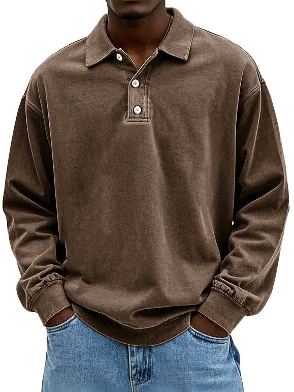 Edgar™ | Elegant Long Sleeve Polo