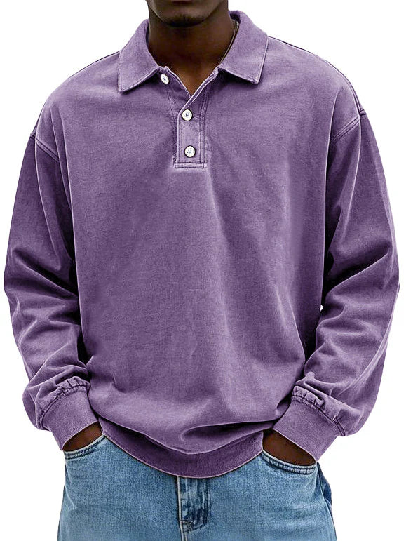 Edgar™ | Elegant Long Sleeve Polo