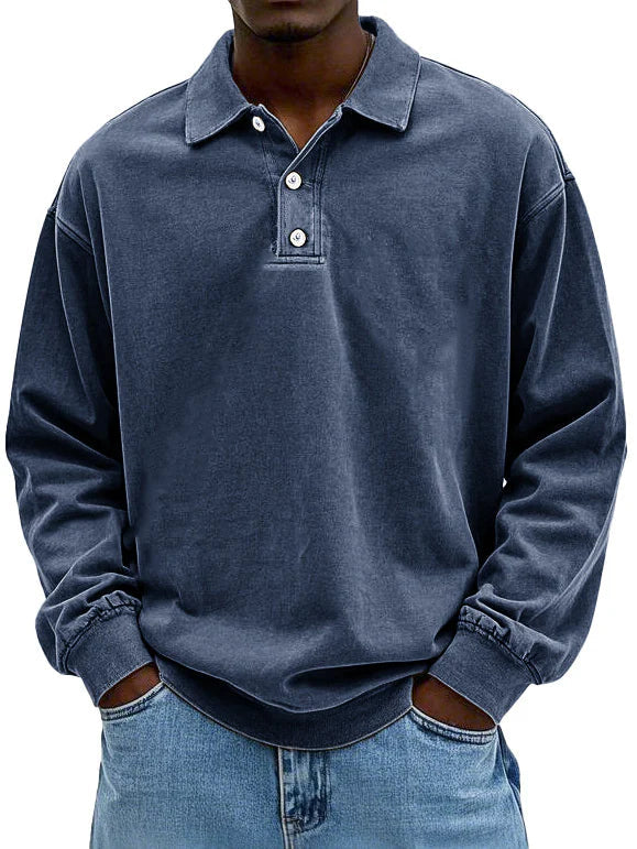Edgar™ | Elegant Long Sleeve Polo