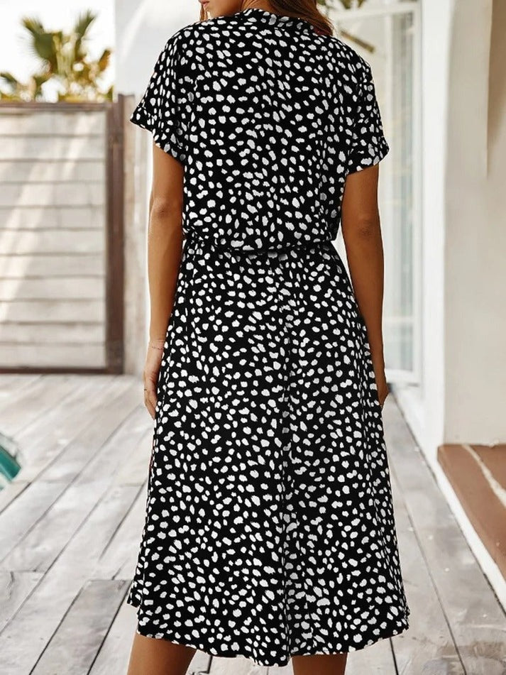 Ottilie™ | Printed V-Neck Dress
