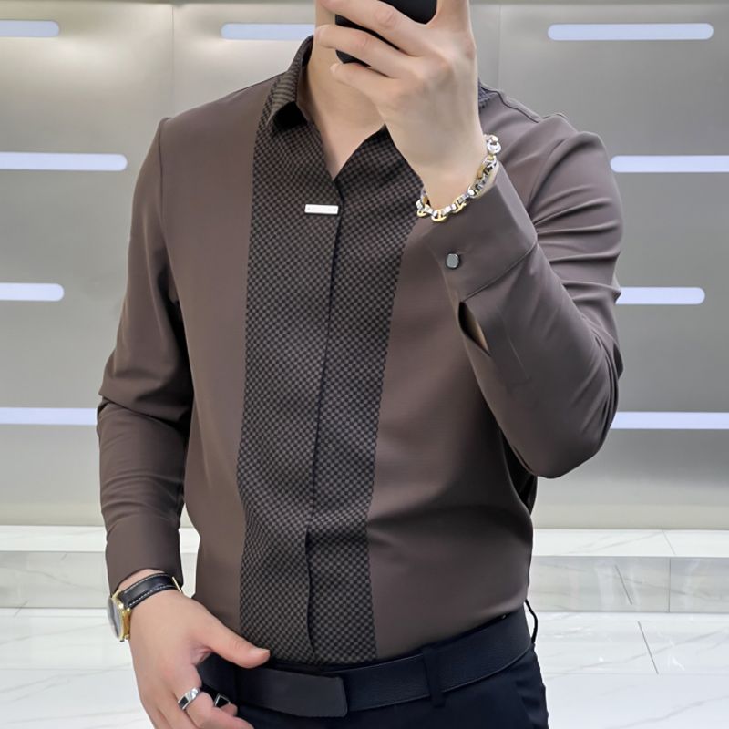 Bryan | Business Casual Patchwork Shirt