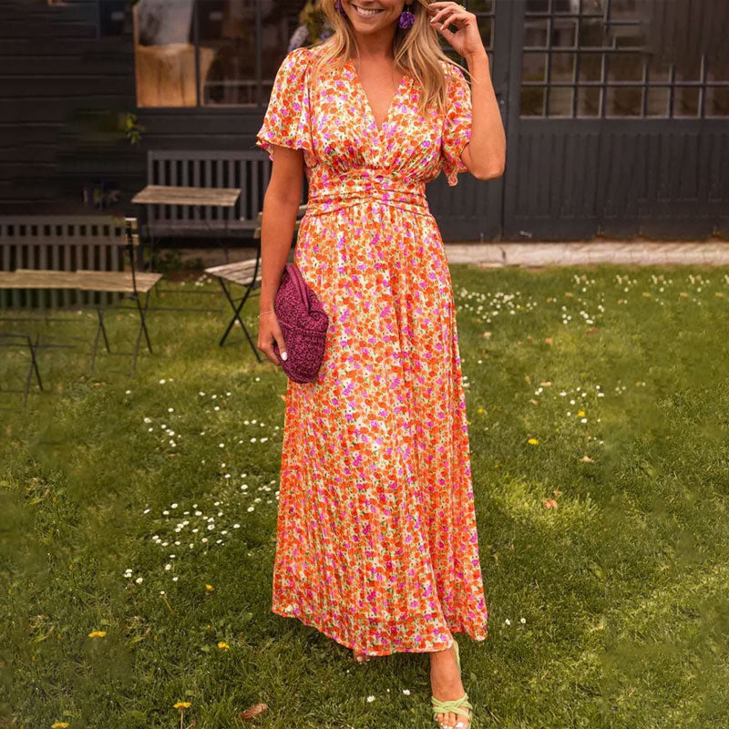 Emily™ | Classic V-Neck Dress