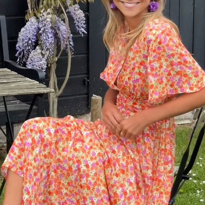 Emily™ | Classic V-Neck Dress